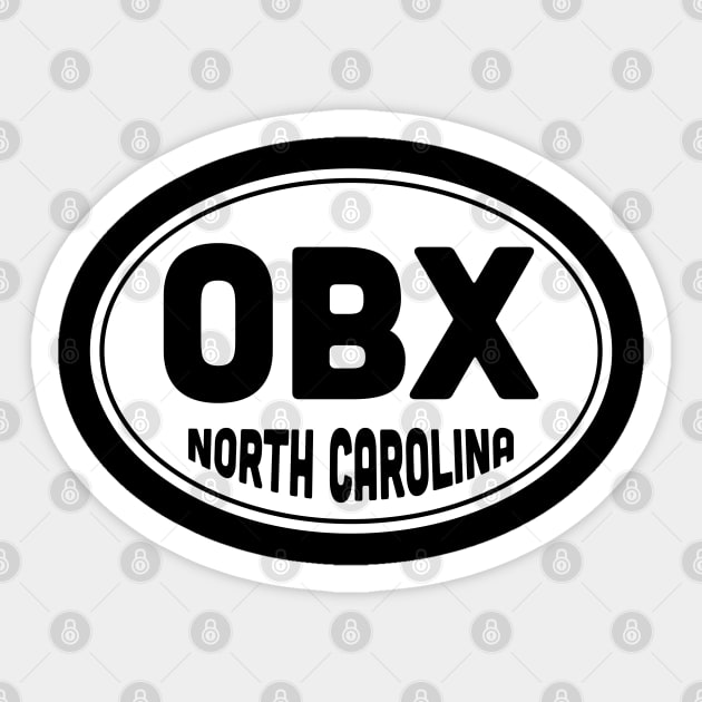 Outer Banks OBX Location North Carolina Sticker by YourGoods